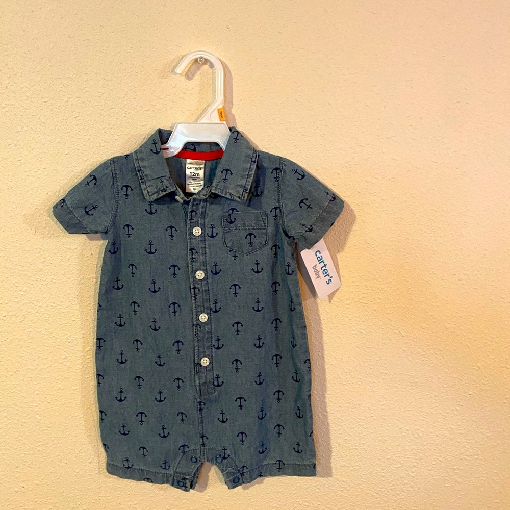 Carter’s one piece anchor outfit